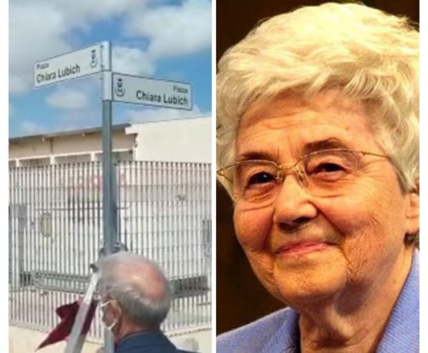 Intitolata piazza a Chiara Lubich, iniziativa partita due anni fa