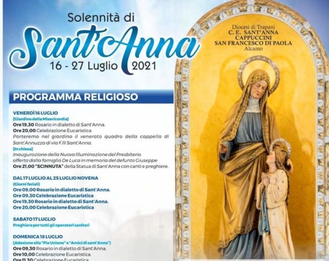 Celebrazioni religiose. La festa di Sant’Anna, antica tradizione