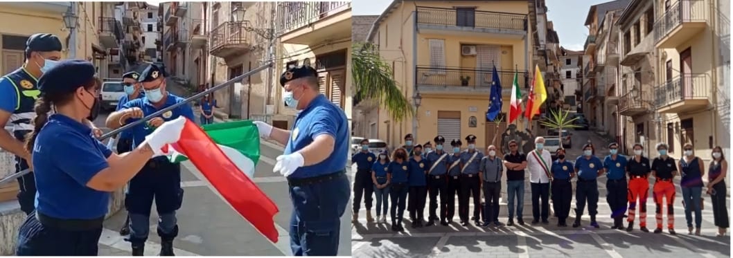 Bandiere e drappi nuovi per Fleres. Le 'Guardie Ambientali' onorano il giovane eroe di Borgetto