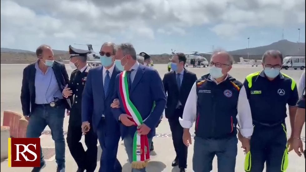 Musumeci in visita a Pantelleria. Si fa la conta dei danni