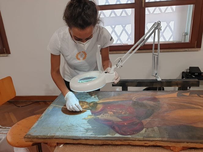 Museo “Pepoli” di Trapani, cantiere aperto per il restauro delle pale di San Francesco e San Pietro (FOTO)