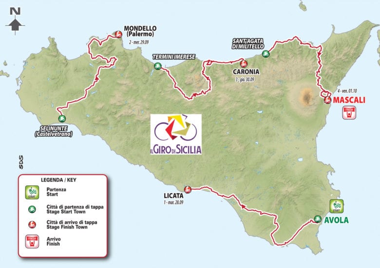 ‘Giro di Sicilia’, seconda tappa da Selinunte con passaggio a Partinico