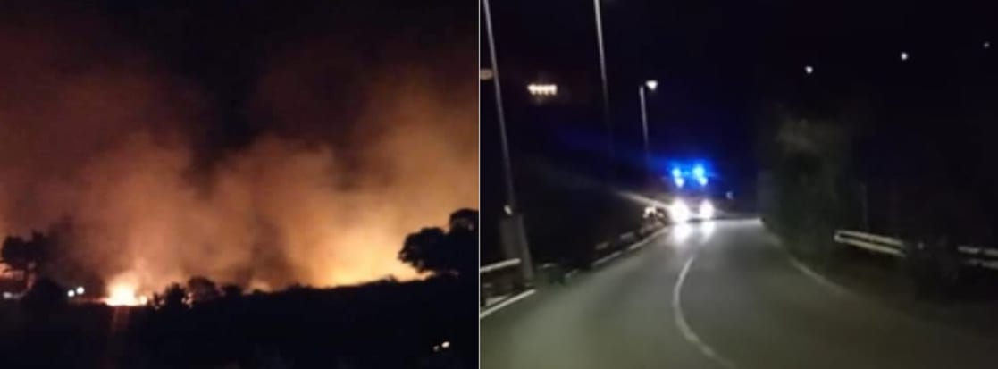Incendio in più zone di Scopello,14 villette evacuate. Impiego massiccio di vigili del fuoco
