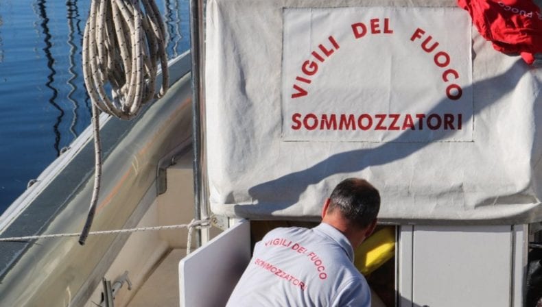 Domenica tragica. Sub trovato morto dai sommozzatori dei Vigili del Fuoco