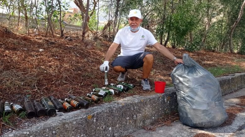 Volontari dell'associazione "La via della felicità" ripuliscono nuove zona a Castellammare del Golfo (VIDEO)