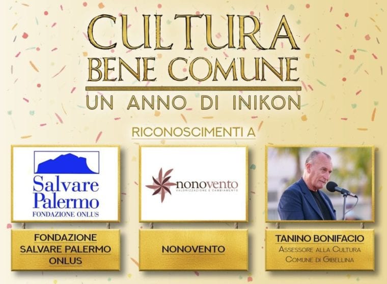 Cultura, Inikon premia personalità e istituzioni. Riconoscimento al gibellinese Bonifacio