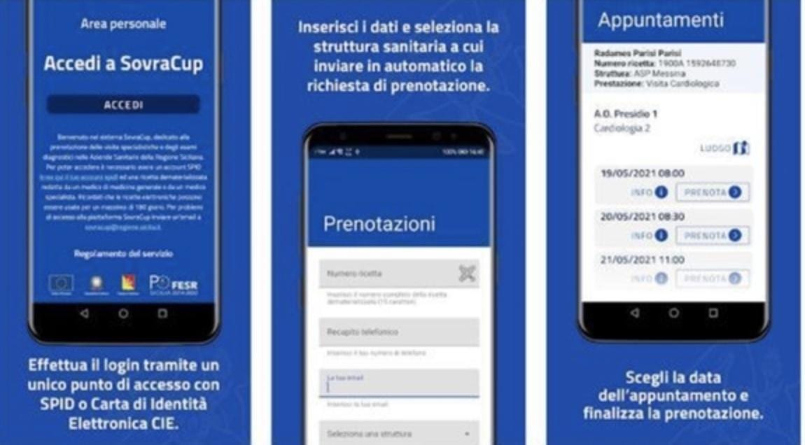 In funzione ‘SovraCup’, prenotazioni su App (h24) di esami clinici e visite