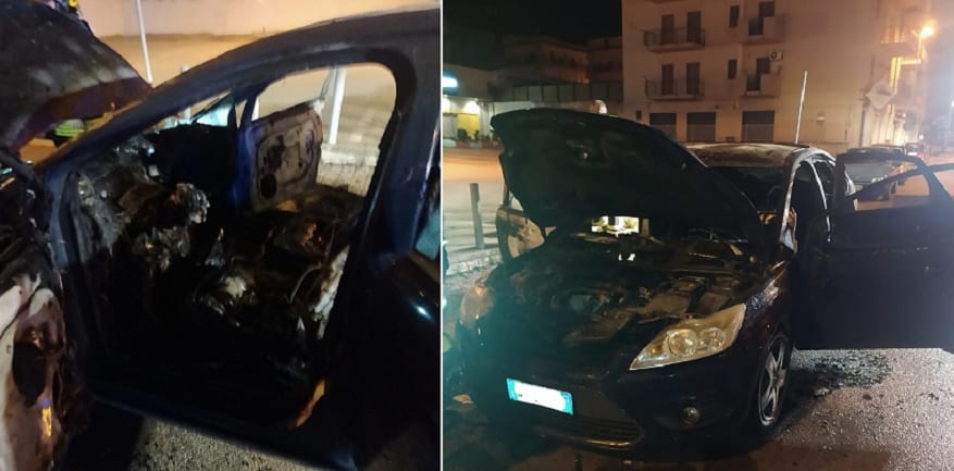 Ignoti bruciano autovettura ad Alcamo. La polizia segue la pista della 'malavita'