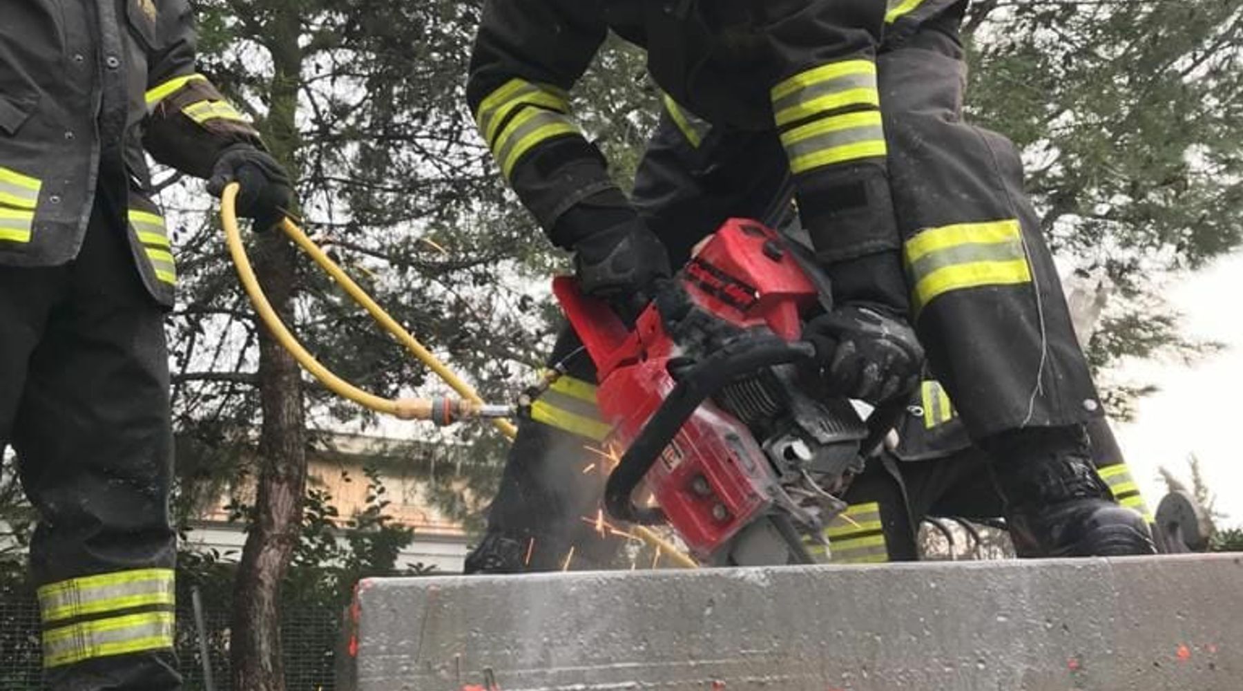 Esercitazioni VV.F. in Sicilia, anche tra i ruderi di Poggioreale