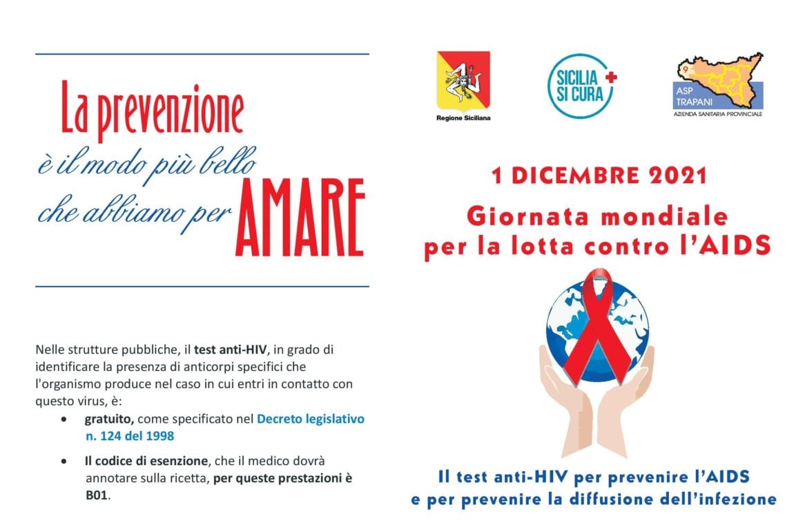 Giornata mondiale contro l’Aids, test gratuiti e convegni anche in provincia di Trapani (VIDEO)