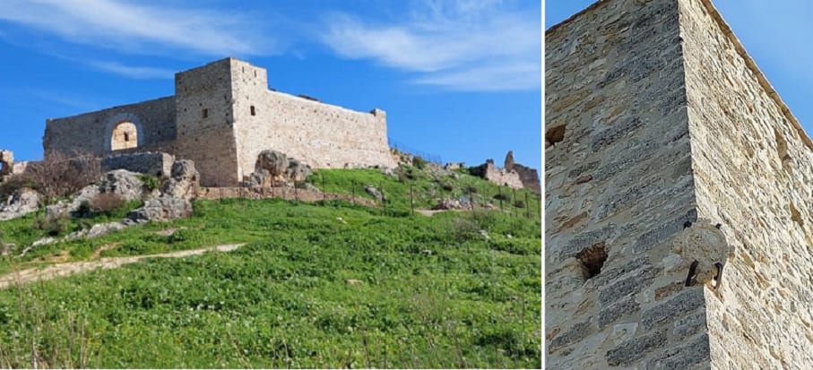 Castello di Calatubo, ottimo restauro ma senza copertura torre. Associazione ottiene terreni