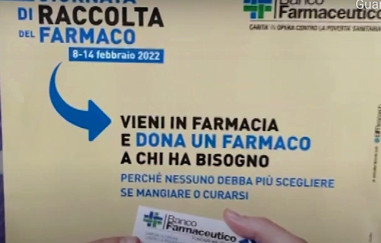 Banco Farmaceutico, raccolta prodotti da banco fino al 14 (VIDEO)