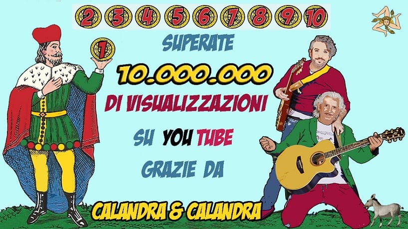 Dieci milioni sul loro canale youtube, grandioso risultato dei 'Calandra & Calandra'