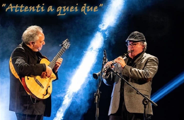 "Attenti a quei due", concerto di Buzurro e Giammarinaro. Musicisti di fama internazionale