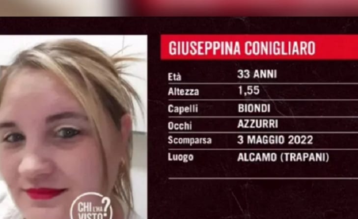Donna scomparsa ad Alcamo, nessuna notizia di Giuseppina Conigliaro. Sorella trucidata dal marito