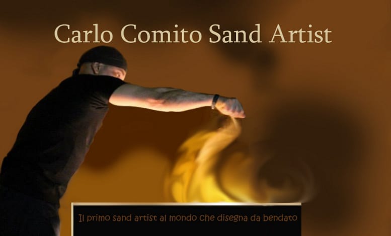 Carlo Comito, 8 maggio nuovo spettacolo di sand-art. La storia siciliana raccontata con la sabbia