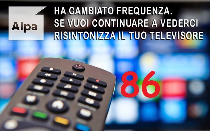 Nuovo digitale terreste, AlpaUno sul canale 86. L'informazione raddoppia e si allarga
