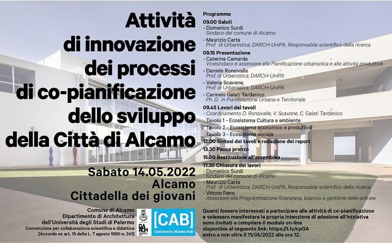 Co-pianificazione per lo sviluppo del territori. Un arcipelago di idee per Alcamo e dintorni (VIDEO)