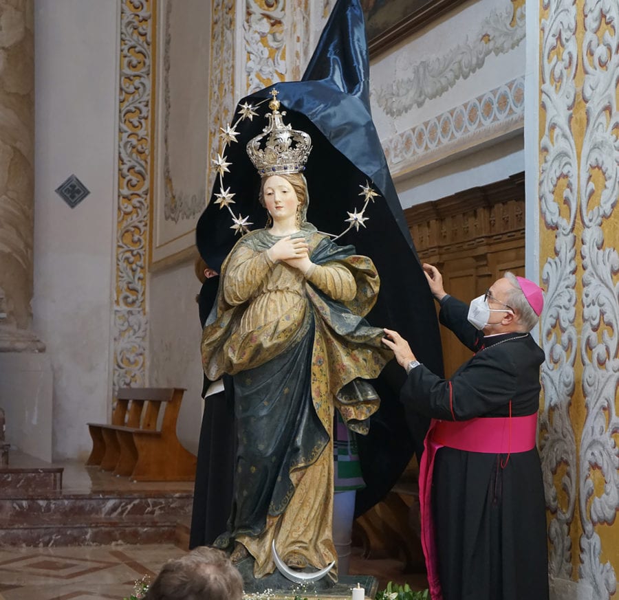 Restauro alla Madonna Immacolata di Campobello di Mazara. Opera risalente al 1700