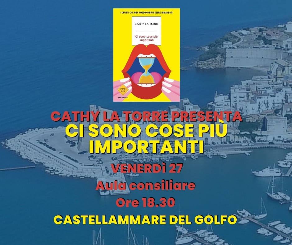 Cathy La Torre presenta a castellammare, suo paese di origine, un nuovo libro sui diritti civili