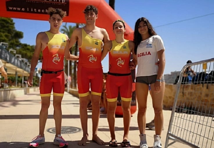Triathlon ai ‘Giochi delle Isole’, l’alcamese Lombardo centra primo e secondo posto con la Sicilia