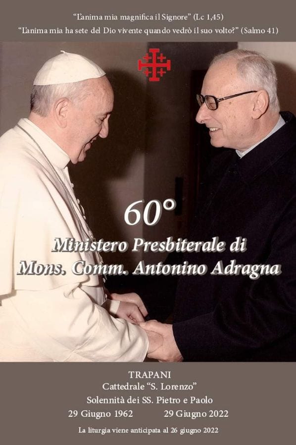 Celebrazione per le famiglie a Trapani. Ricordate anche ordinazioni vescovo e mons. Adragna