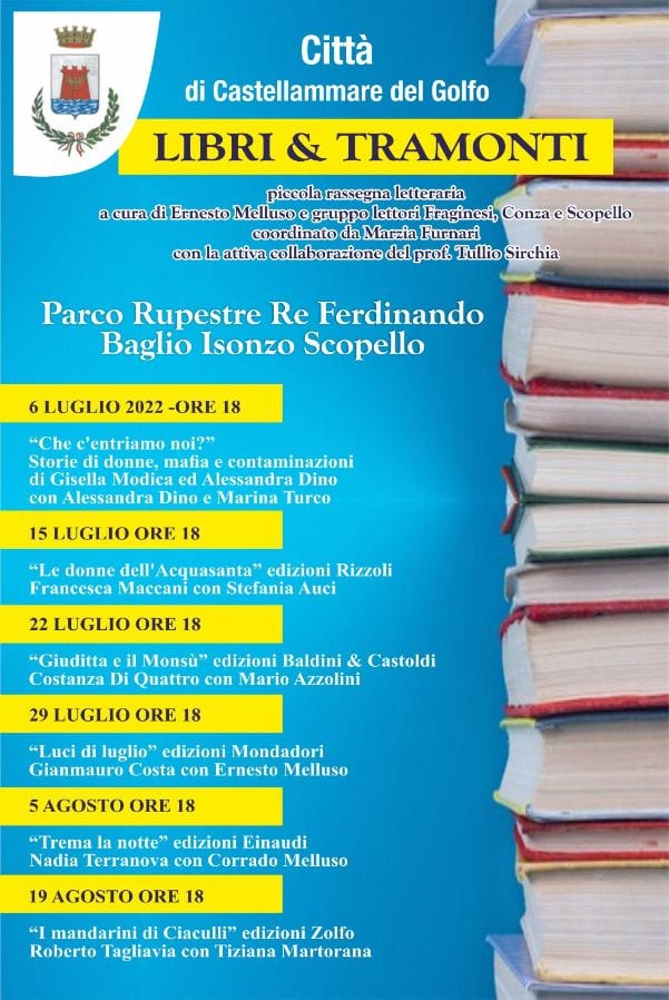"Libri e Tramonti", rassegna letteraria a Scopello. Ingresso gratuito
