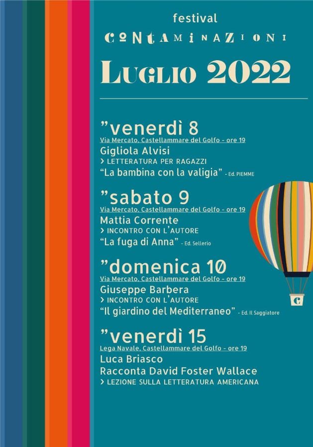 Il "Festival Contaminazioni" approda a Castellammare del Golfo. Protagonista, la letteratura