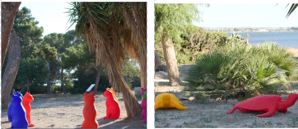 Coloratissime sculture giganti ravvivano Trapani e Mothia. La ‘Cracking Art’ rispetta la natura