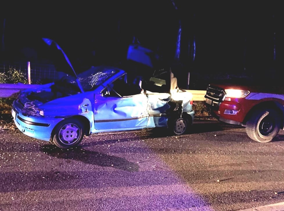 Violento impatto in auto a Balestrate. Punto distrutta, pochi danni per due giovani