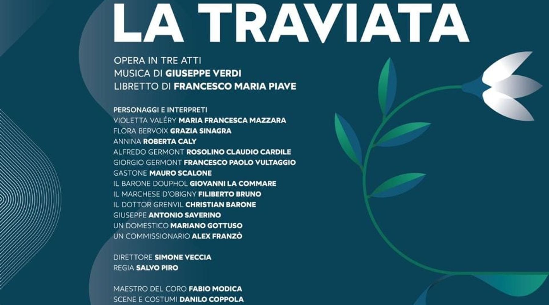 La "Traviata" a Trapani, in scena al teatro "Di Stefano" il 4 e 6 agosto. Stasera Comcato a Castellammare