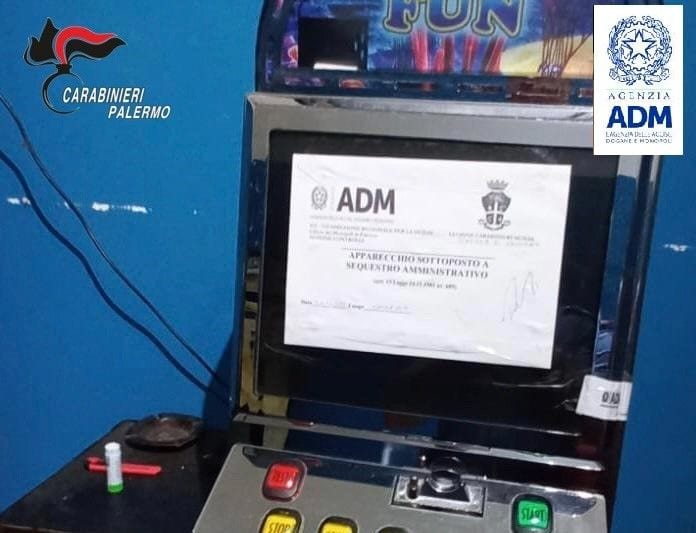 Multe per oltre un milione e 800 mila euro per internet point a Caccamo. Sequestrate tre slot machines