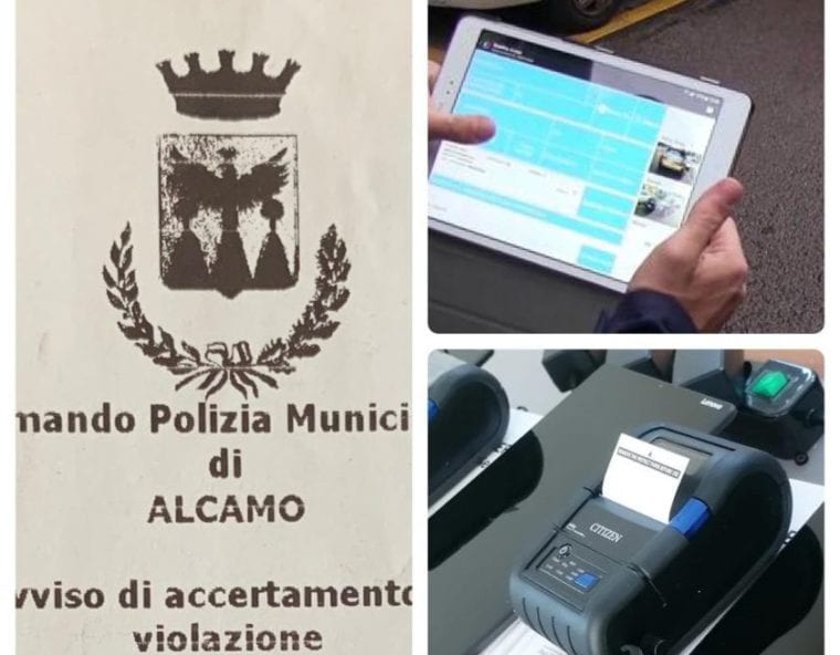 Violazioni alle norme sulla sosta dei veicoli. Da oggi ad Alcamo gli accertamenti saranno digitali