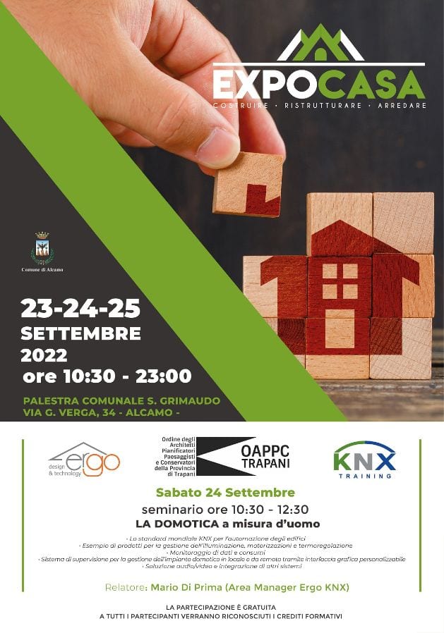 "ExpoCasa", al via dal 23 settembre ad Alcamo. Seminari e tavole rotonde con OAPPC e aziende