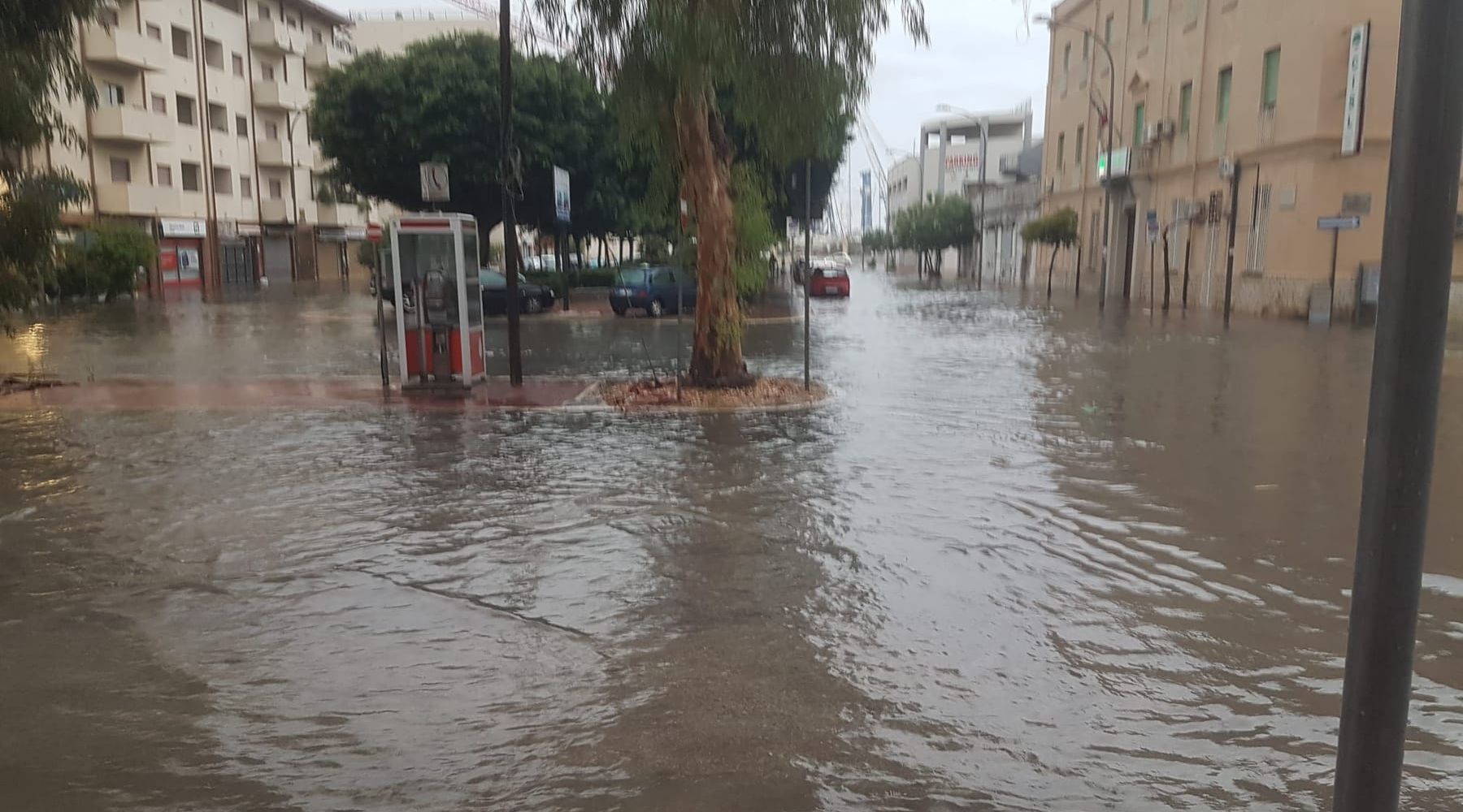 Violento temporale a Trapani, allagamenti in città. Disagi anche a Erice e Marsala