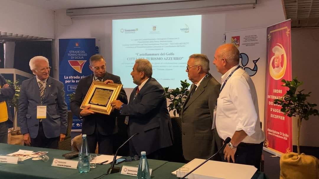 Castellammare del Golfo é "Città del turismo azzurro”, riconoscimento nell’ambito di “Travelexpò”