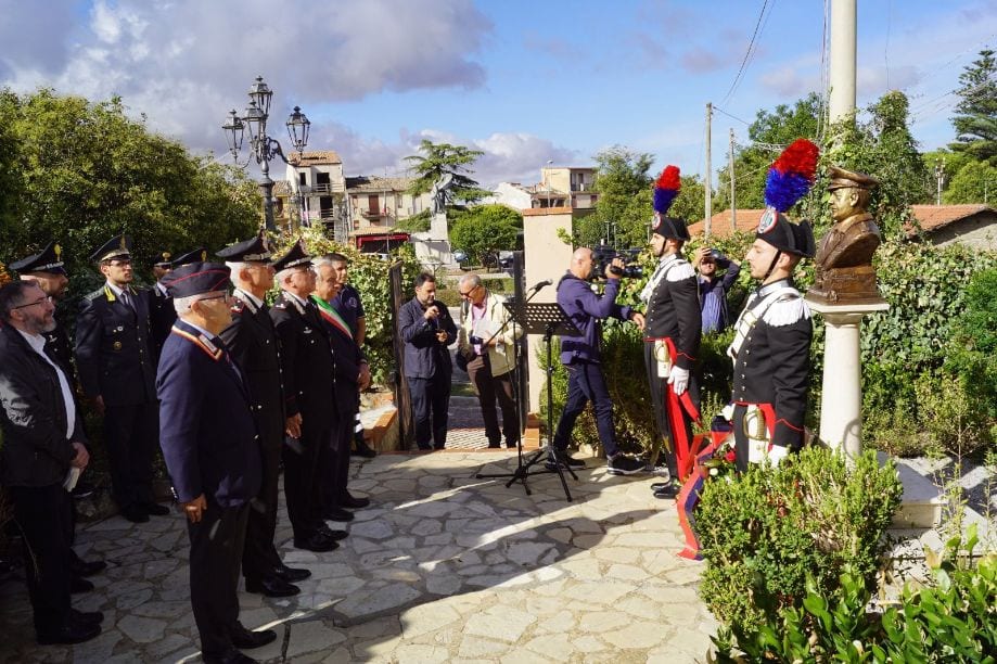 40° anniversario dell'eccidio di Carlo Alberto dalla Chiesa, busto di bronzo inaugurato a Corleone