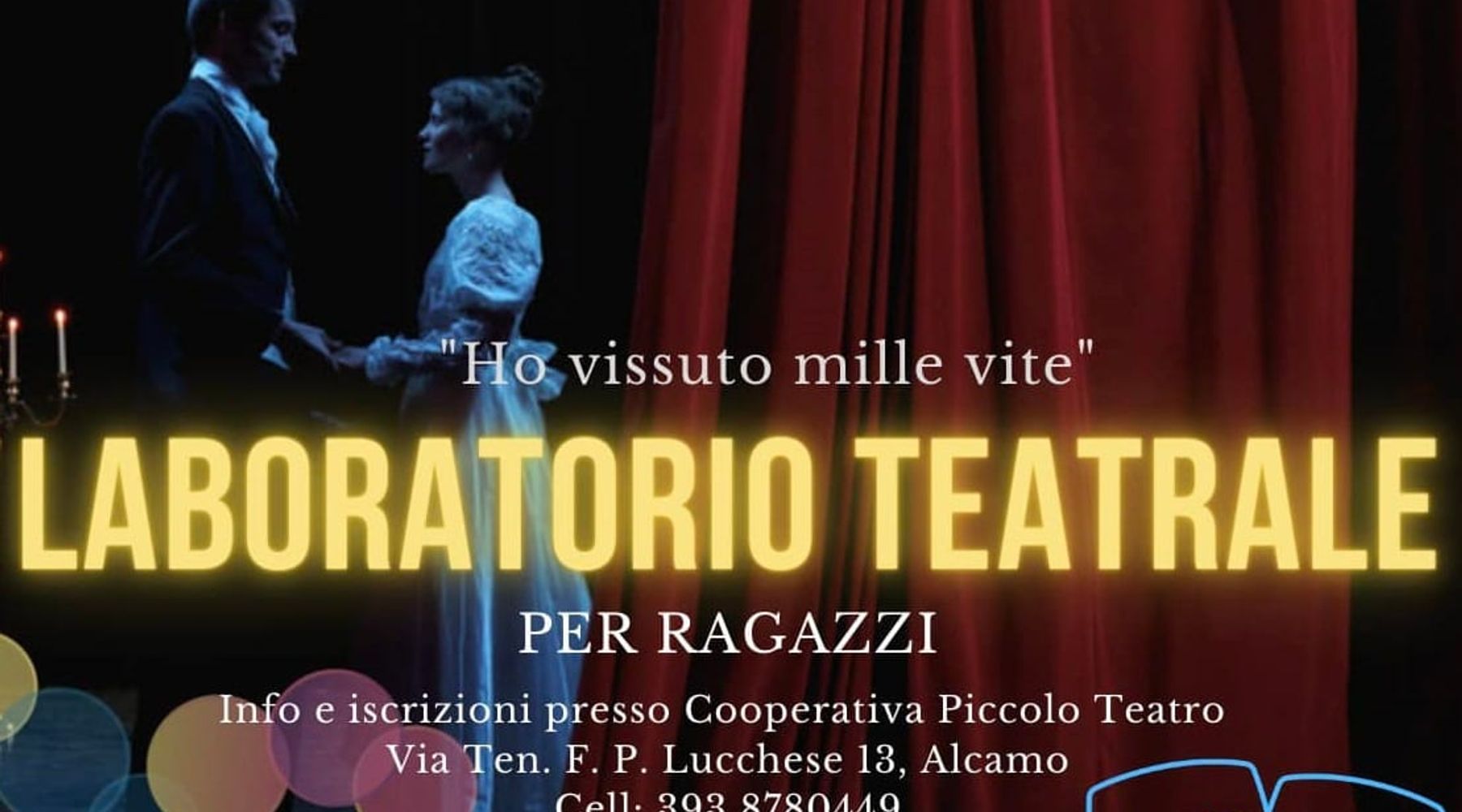 Piccolo teatro di Alcamo, laboratorio teatrale riservato ai ragazzi