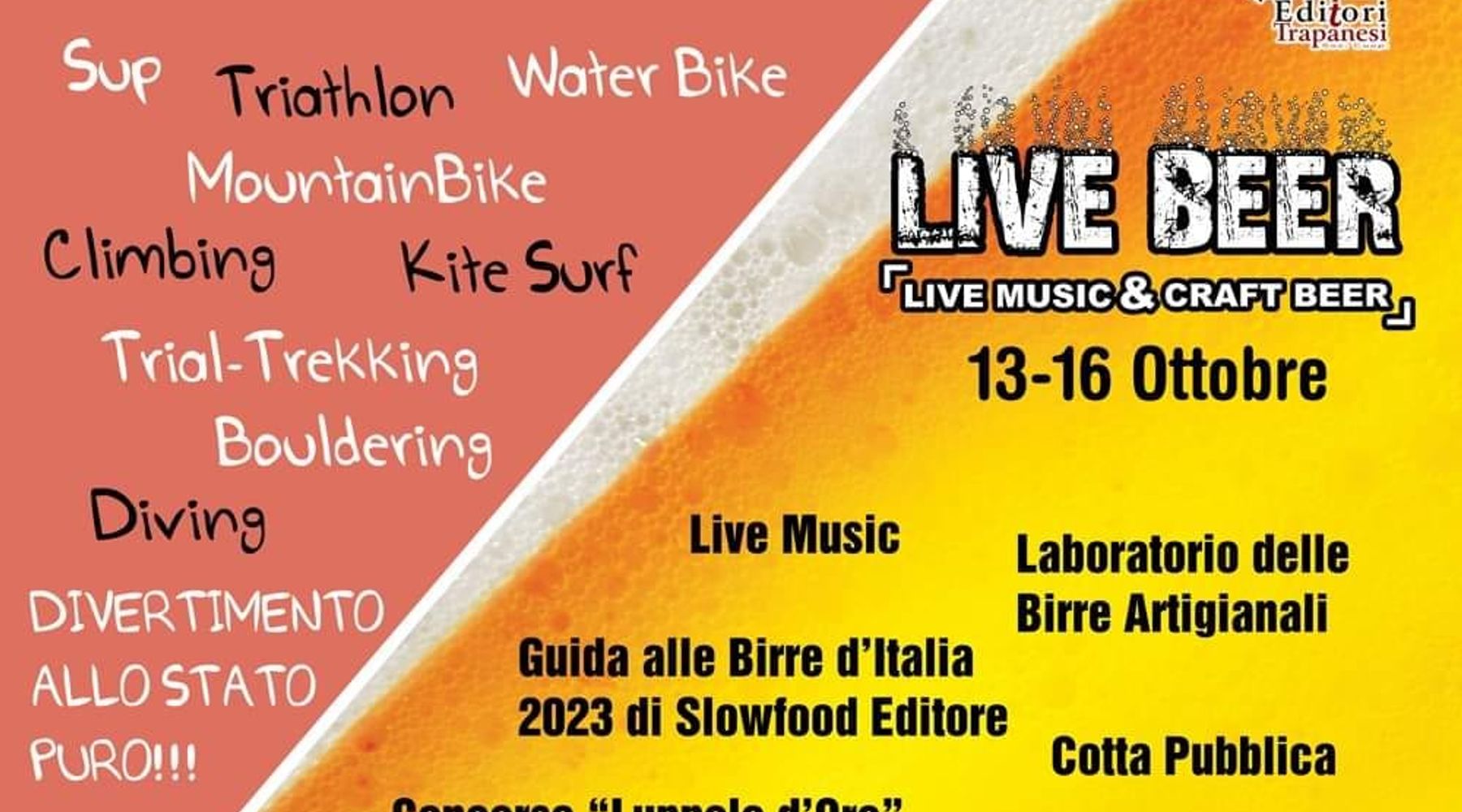 "Outdoor San Vito Lo Capo Fest", sport all'aperto e birra artigianale fino al 16 ottobre