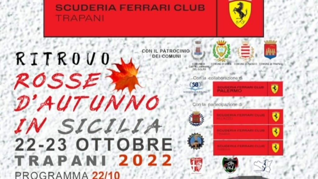 Raduno Ferrari a Castellammare del Golfo, cinque scuderie presenti