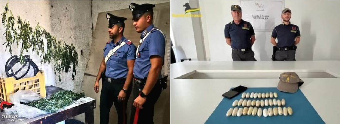 Droga, padre e figlio arrestati a Bosco Falconeria. Ovuli in pancia di nigeriano 'trapanese' fermato a Olbia