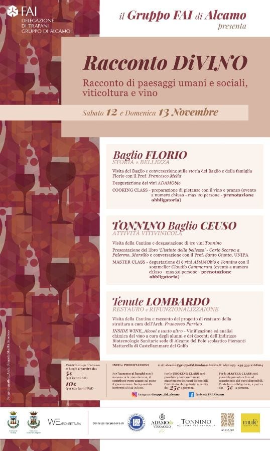 "Racconti di Vino" ad Alcamo, evento rinviato al prossimo weekend