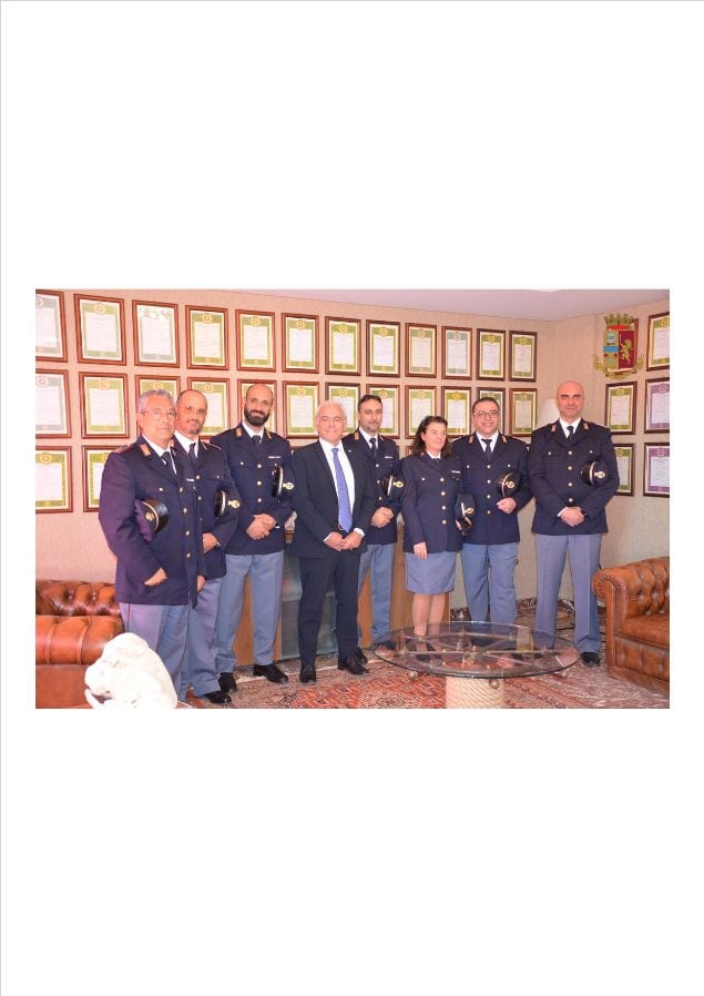 Nove vice ispettori alla Questura di Trapani, tutti ricevuti da La Rosa