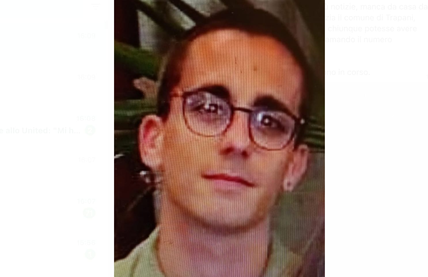 Alex Manuguerra è stato ritrovato, era scomparso venerdì scorso a Trapani