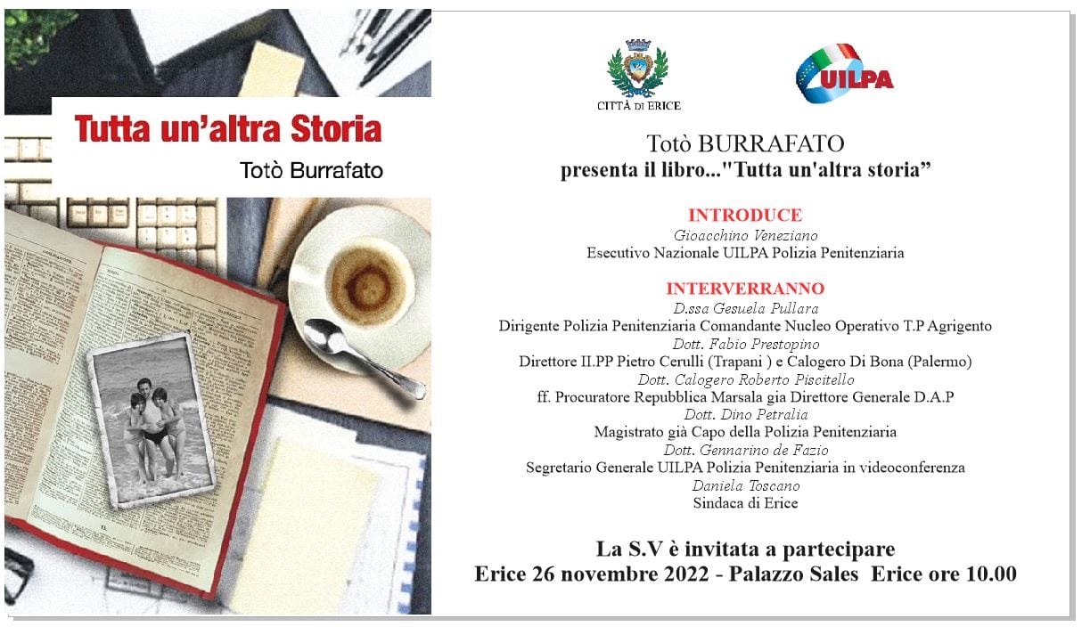“Tutta un’altra storia”, arriva a Erice il libro di Totò Buffarito. Il padre venne ucciso dalla mafia