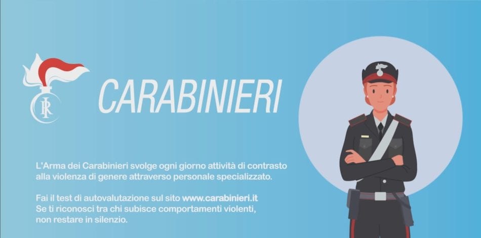 "Giornata internazionale contro la violenza sulle donne", campagna di sensibilizzazione dei carabinieri