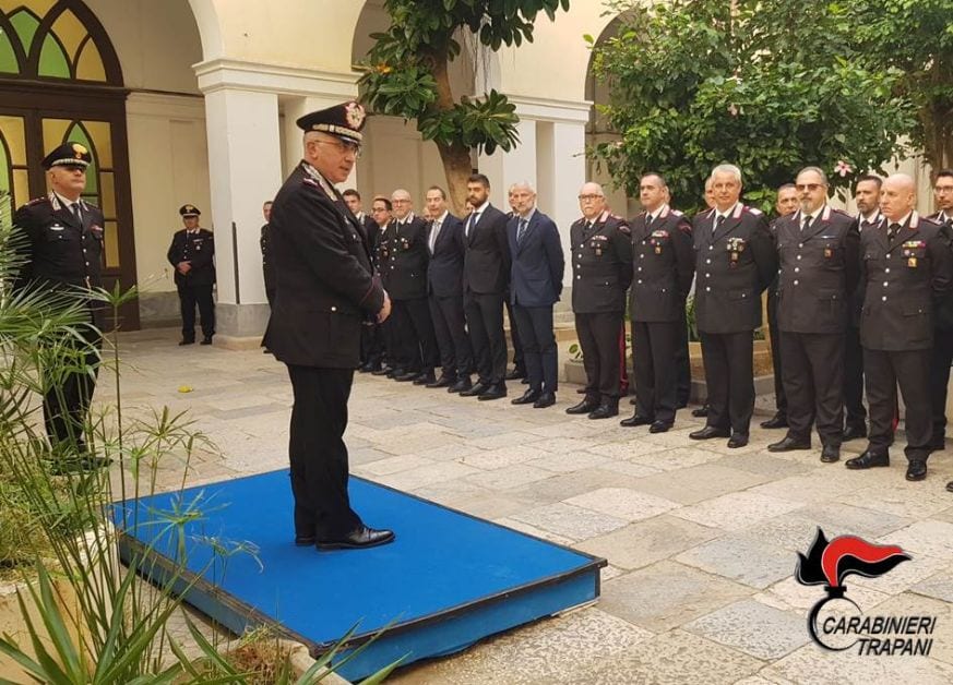 Repressione e prevenzione della criminalità, il comandante carabinieri Sicilia in visita a Trapani