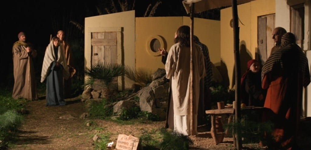 ‘Bibbia nel Parco’, particolare presepe vivente a Valderice. Domani altra serata (VIDEO)