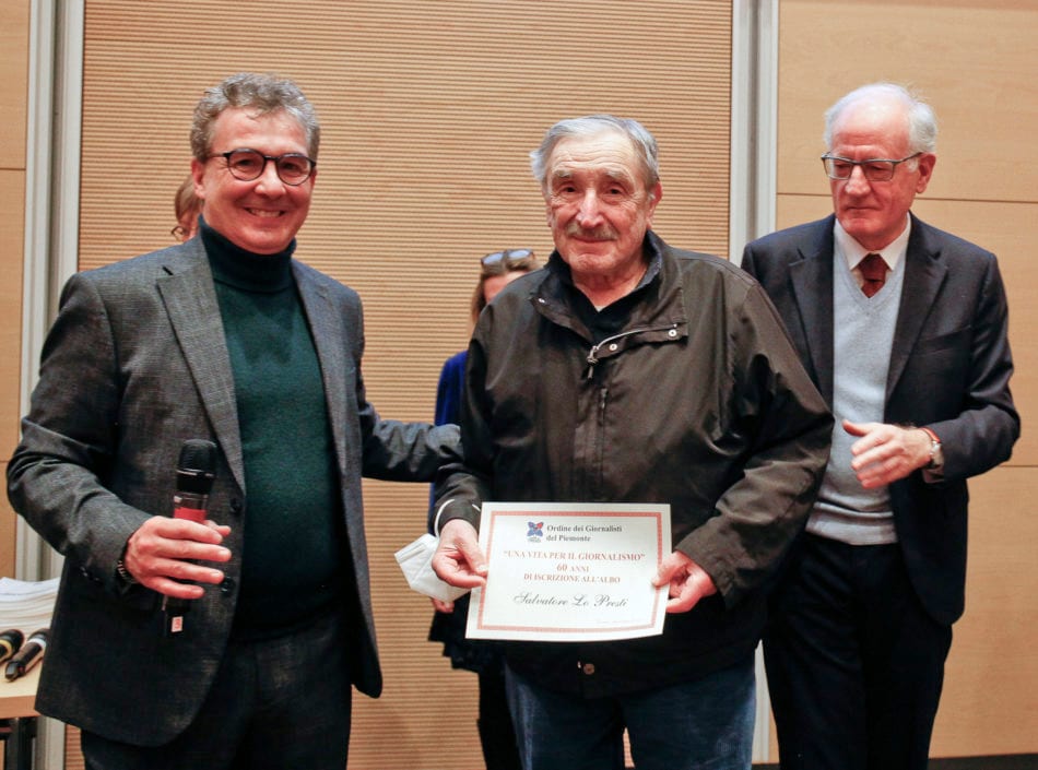 Ordine dei giornalisti del Piemonte, premiato il marsalese Salvatore Lo Presti