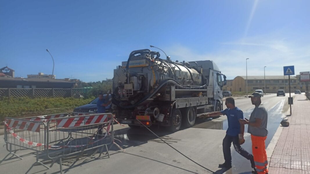 Manutenzione impianti fognari a Trapani, iniziati i lavori su numerose vie cittadine